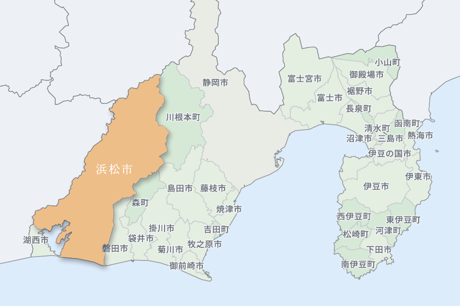 浜松市の地図